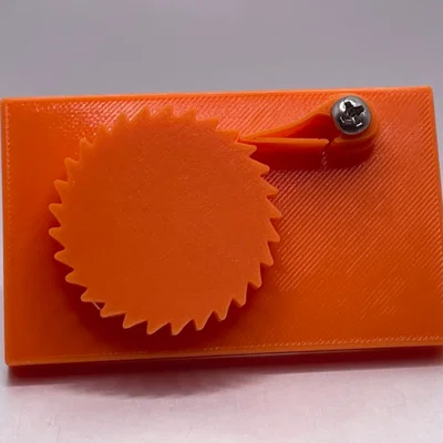 Mô hình cơ cấu bánh cóc (Ratchet and Pawl) in 3D chi tiết