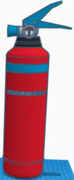 Mô hình bình chữa cháy trang trí 3D độc đáo - Image 1