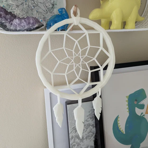 Dreamcatcher Hình Học – Lông Vũ Print-in-Place, cực đẹp với PLA phát sáng - Image 2