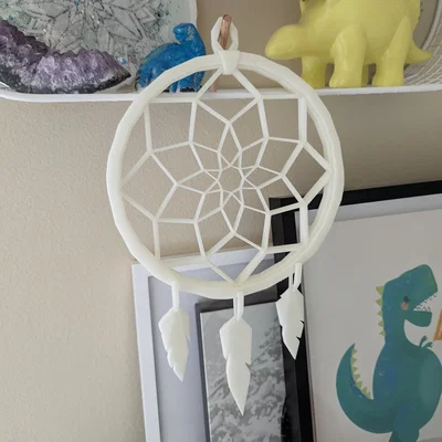 Dreamcatcher Hình Học – Lông Vũ Print-in-Place, cực đẹp với PLA phát sáng