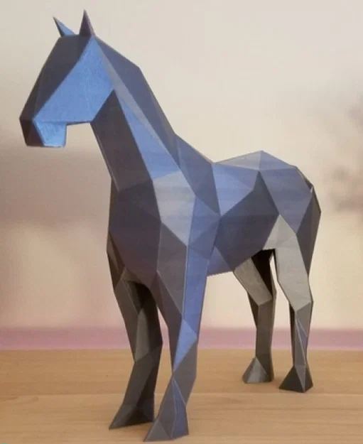 Mô hình ngựa Low Poly trang trí bàn làm việc cực đẹp - Image 1