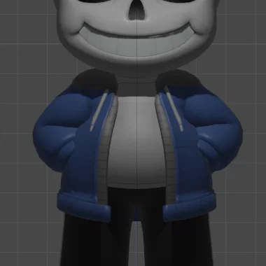 Mô hình Sans Undertale từ Super Smash Bros Ultimate in 3D