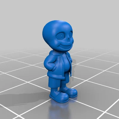 Mô hình Sans Undertale từ Super Smash Bros Ultimate in 3D