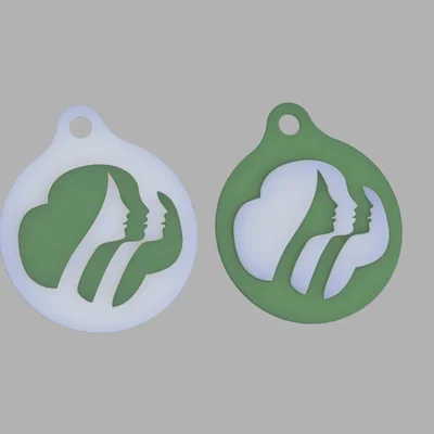 Móc khóa Girl Scouts Keychain - Dự án in 3D dành cho người mới bắt đầu