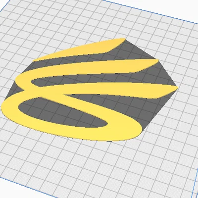 Mô hình 3D logo thương hiệu Stephen Curry ấn tượng cho fan bóng rổ
