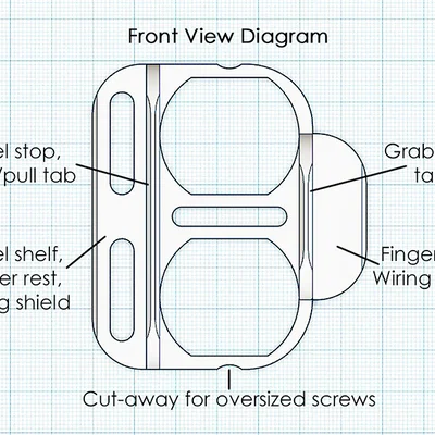Dụng cụ canh thẳng ổ cắm điện (Electrical Outlet Alignment Tool/Jig)