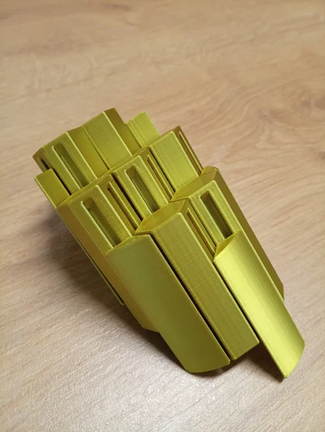 Đồ chơi fidget trượt Hexaball Rosette (printed in-place) - Image 2