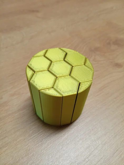 Đồ chơi fidget trượt Hexaball Rosette (printed in-place) - Image 3