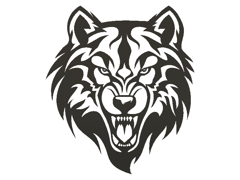 Mô hình trang trí tường Wolf Mask (Mặt nạ Sói) in 3D sắc nét - Image 2