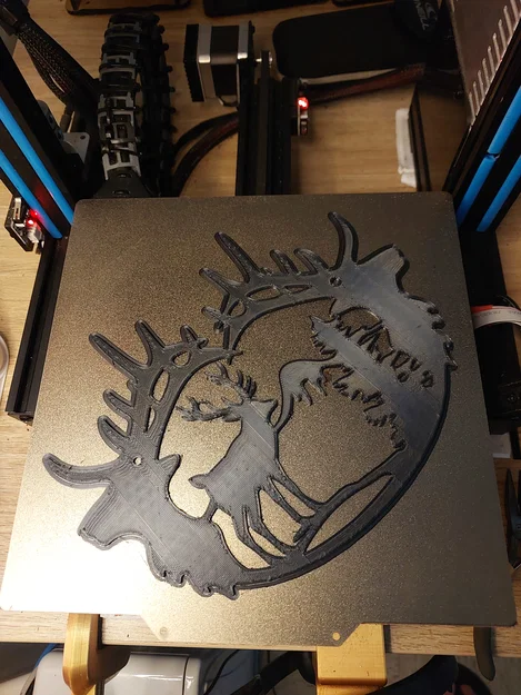 Tấm trang trí hình Hươu (Deer Plaque) - Mẫu in 3D nghệ thuật treo tường - Image 3
