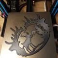 Tấm trang trí hình Hươu (Deer Plaque) - Mẫu in 3D nghệ thuật treo tường - Thumbnail 3