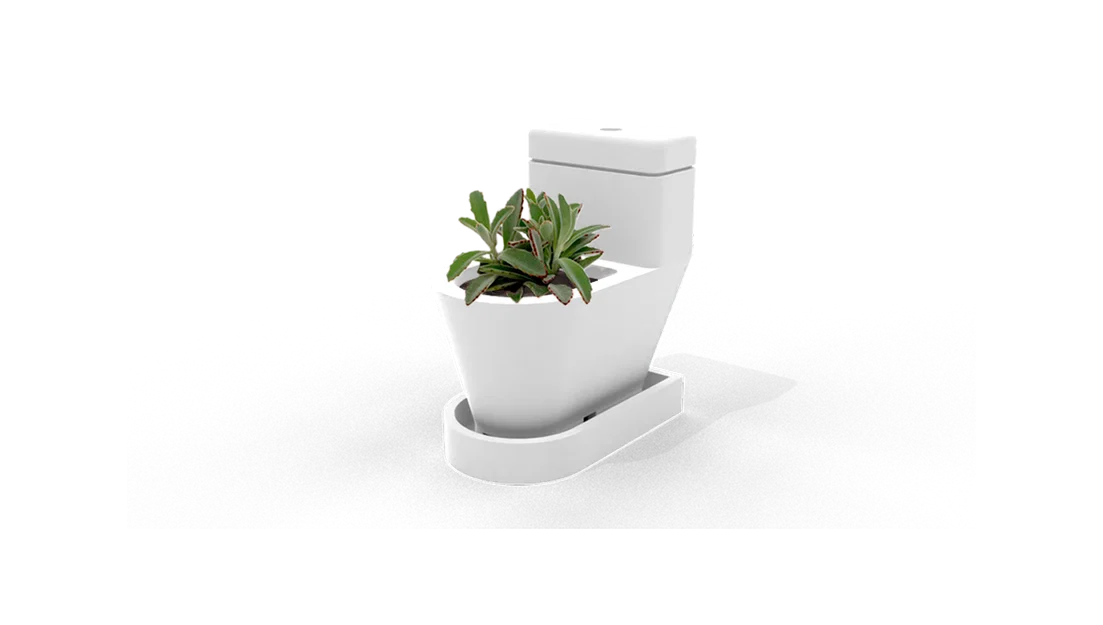LE TOILET PLANT – Chậu cây để bàn hình bồn cầu (WC) in 3D - Image 2