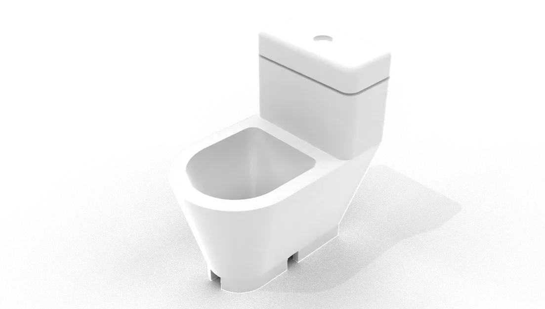 LE TOILET PLANT – Chậu cây để bàn hình bồn cầu (WC) in 3D - Image 3