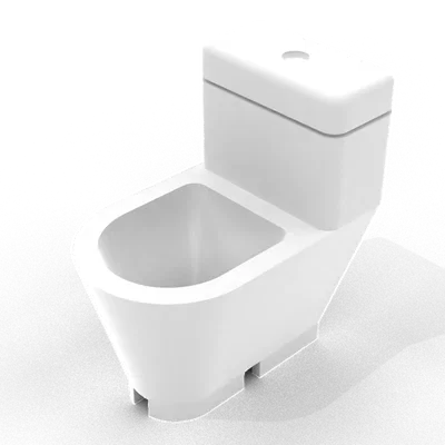 LE TOILET PLANT – Chậu cây để bàn hình bồn cầu (WC) in 3D