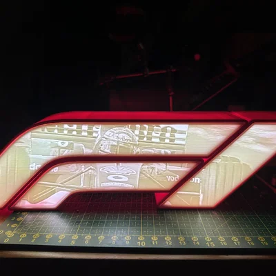 Lightbox Litho kiểu logo F1 (Schumi) - Nắp xe Michael Schumacher