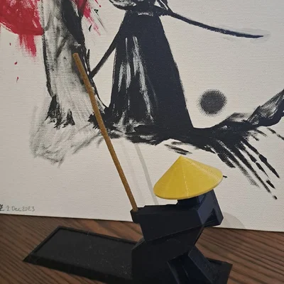Đế cắm nhang Samurai - Phụ kiện trang trí 3D độc đáo