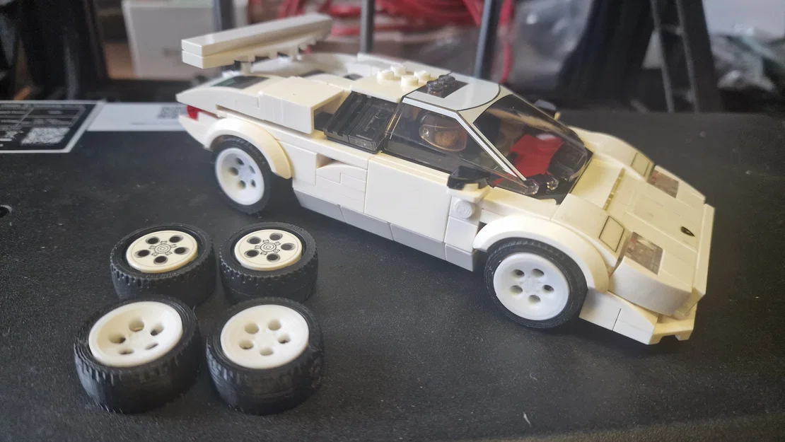 Mâm Deep Dish cho Lego Speed Champions Lamborghini Countach 76908 - Image 1
