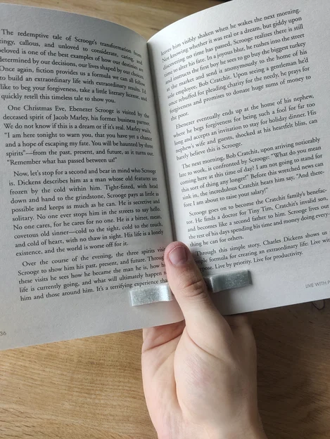 Dụng cụ hỗ trợ đọc sách 3D (Reading Aid) - Đọc sách bằng một tay - Image 1