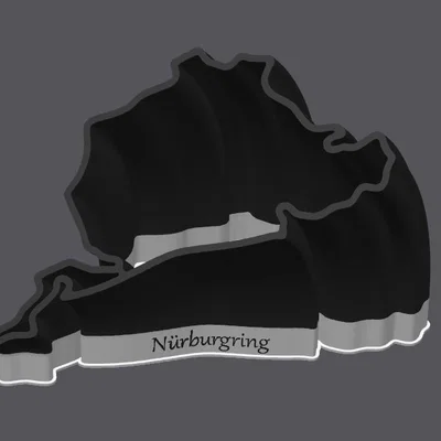 Mô hình trang trí đường đua Nürburgring Nordschleife 3D