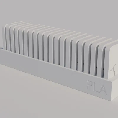 Bộ mẫu thử màu sợi in 3D (Filament Color Sample) kèm đế giữ 20 khe
