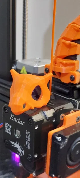 Mô hình 3D hộp sọ Cubone phong cách Low Poly đẹp mắt - Image 2