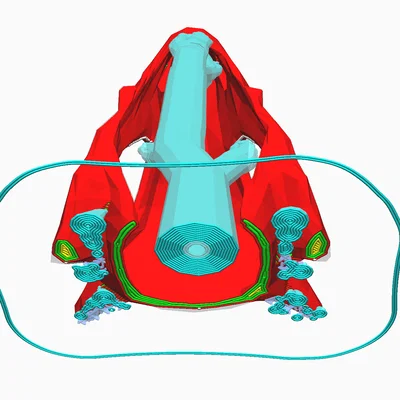 Mô hình 3D hộp sọ Cubone phong cách Low Poly đẹp mắt