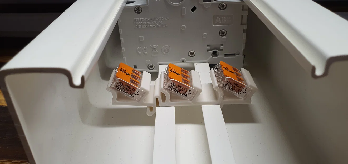 Ngàm gắn WAGO 221-413 & 415 lên thanh DIN (DIN-RAIL CLIP) 3D - Image 4