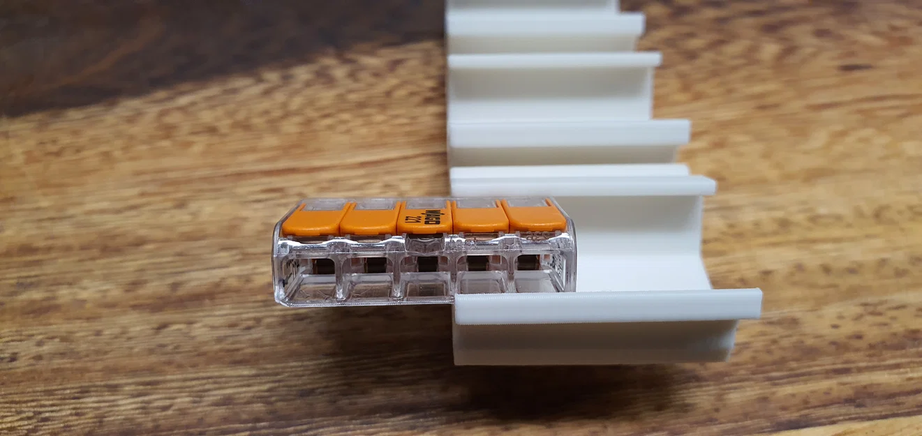Ngàm gắn WAGO 221-413 & 415 lên thanh DIN (DIN-RAIL CLIP) 3D - Image 7