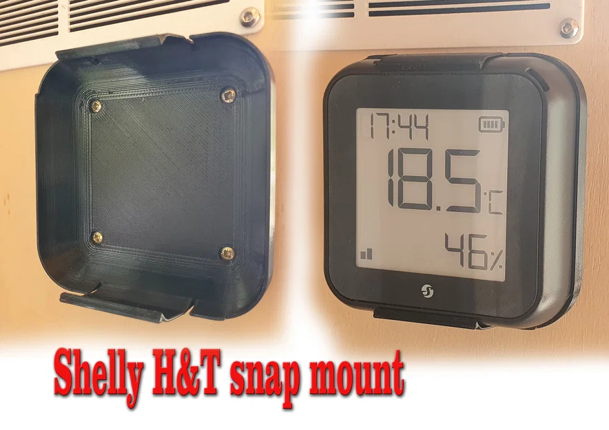 Đế gắn tường thông minh cho Shelly H&T Gen 3 (Snap Mount) - Image 1