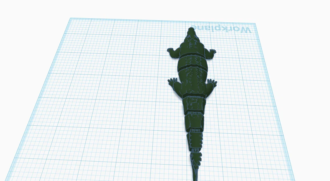 Mô hình cá sấu khớp nối 3D (Articulated Croc) linh hoạt - Image 1