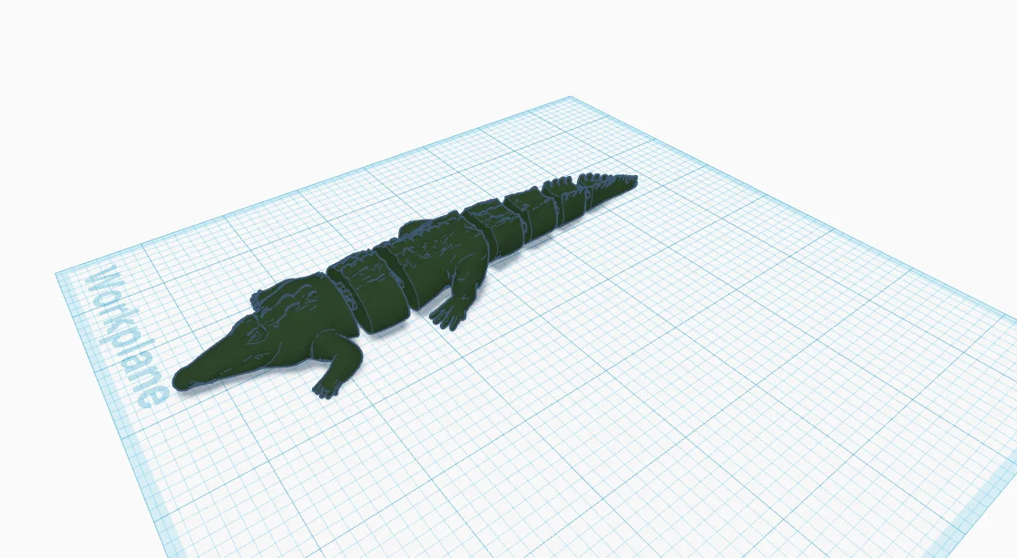 Mô hình cá sấu khớp nối 3D (Articulated Croc) linh hoạt - Image 3