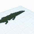 Mô hình cá sấu khớp nối 3D (Articulated Croc) linh hoạt - Thumbnail 3