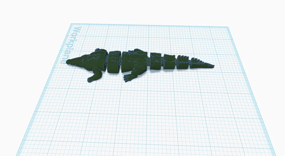 Mô hình cá sấu khớp nối 3D (Articulated Croc) linh hoạt - Image 4