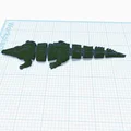 Mô hình cá sấu khớp nối 3D (Articulated Croc) linh hoạt - Thumbnail 4