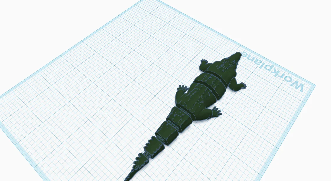 Mô hình cá sấu khớp nối 3D (Articulated Croc) linh hoạt - Image 6
