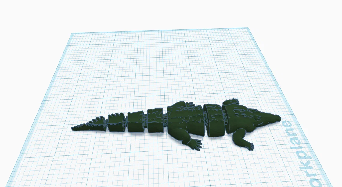 Mô hình cá sấu khớp nối 3D (Articulated Croc) linh hoạt - Image 7