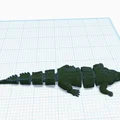 Mô hình cá sấu khớp nối 3D (Articulated Croc) linh hoạt - Thumbnail 7