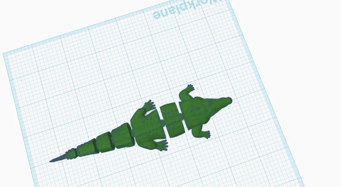 Mô hình cá sấu khớp nối (Articulated Croc) in 3D linh hoạt - Image 1