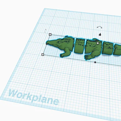 Mô hình cá sấu khớp nối (Articulated Croc) in 3D linh hoạt