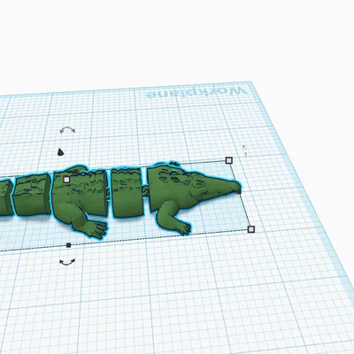 Mô hình cá sấu khớp nối (Articulated Croc) in 3D linh hoạt