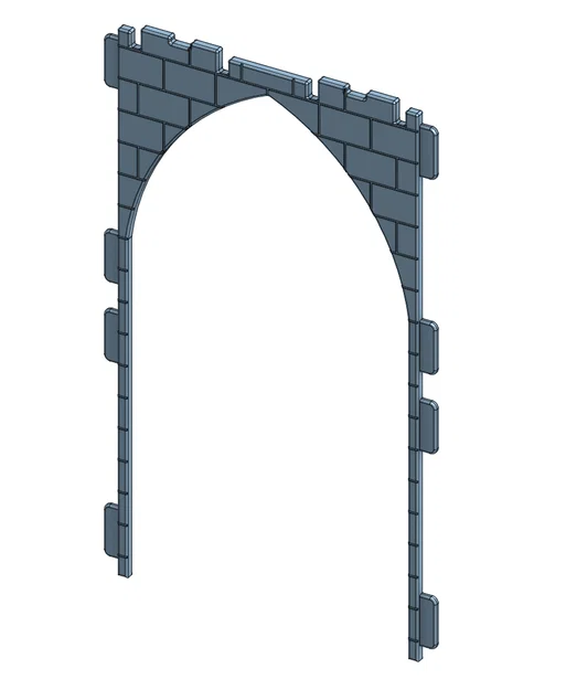 Mô hình cổng vòm trang trí lâu đài tương thích Playmobil - Image 2