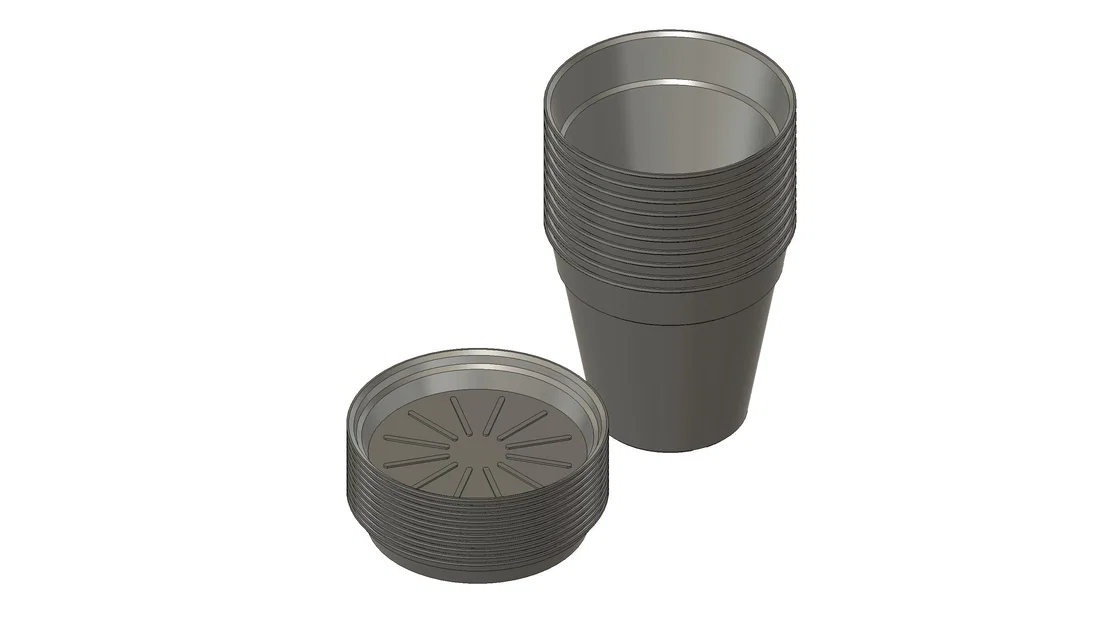 Chậu ươm cây / Chậu trồng cây (Grow Pot / Plant Pot) - Image 9