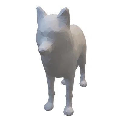Mô hình chú sói 3D (Wolf) - Decor trang trí độc đáo, tinh tế