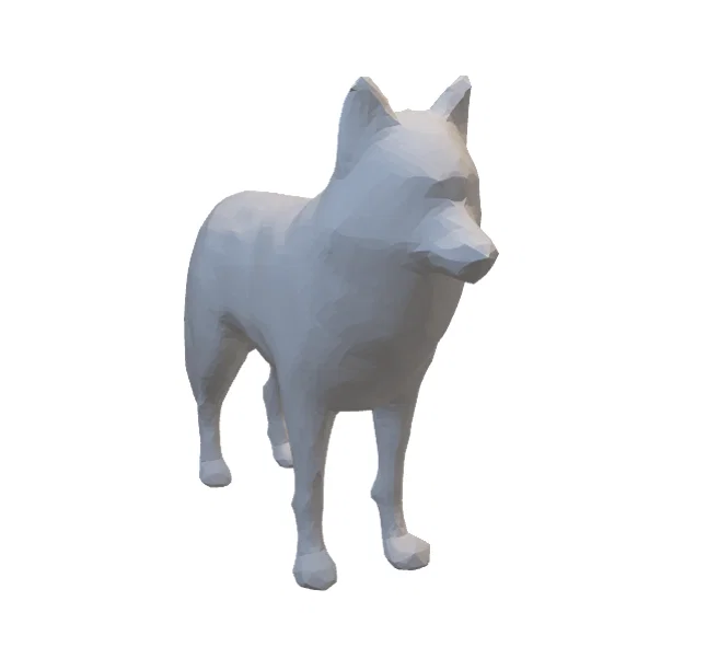 Mô hình chú sói 3D (Wolf) - Decor trang trí độc đáo, tinh tế - Image 4