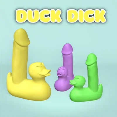 Mô hình Duck Dick in 3D - Món đồ trang trí hài hước độc đáo