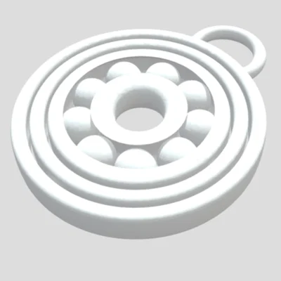 Móc khóa Fidget ổ bi xoay 3D (Bearing Fidget Keychain) cực chất