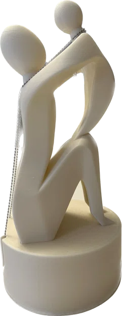 Tượng 3D Mẹ và Con - Giá Treo Dây Chuyền Nghệ Thuật - Image 3
