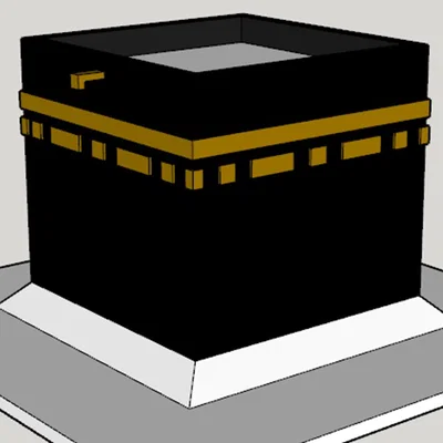 Mô hình 3D Kaaba Mecca chất lượng cao - Dễ dàng in ấn tại nhà
