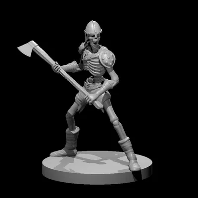 Bộ xương cầm rìu (Skeleton Axe wielder)
