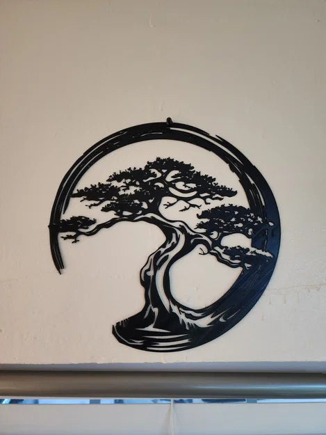 Tranh treo tường 3D nghệ thuật hình cây Bonsai trang trí nhà cửa - Image 1